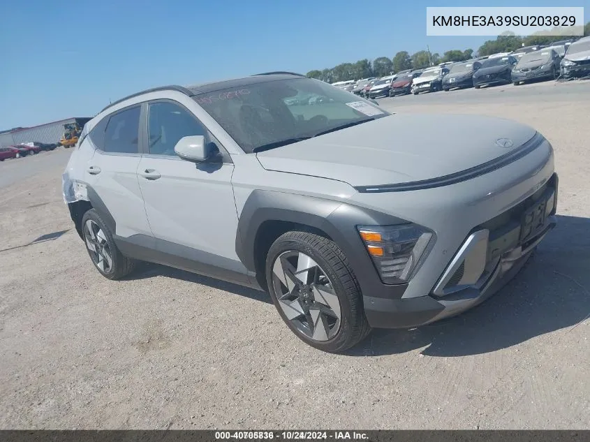 2025 Hyundai Kona Limited VIN: KM8HE3A39SU203829 Lot: 40705836