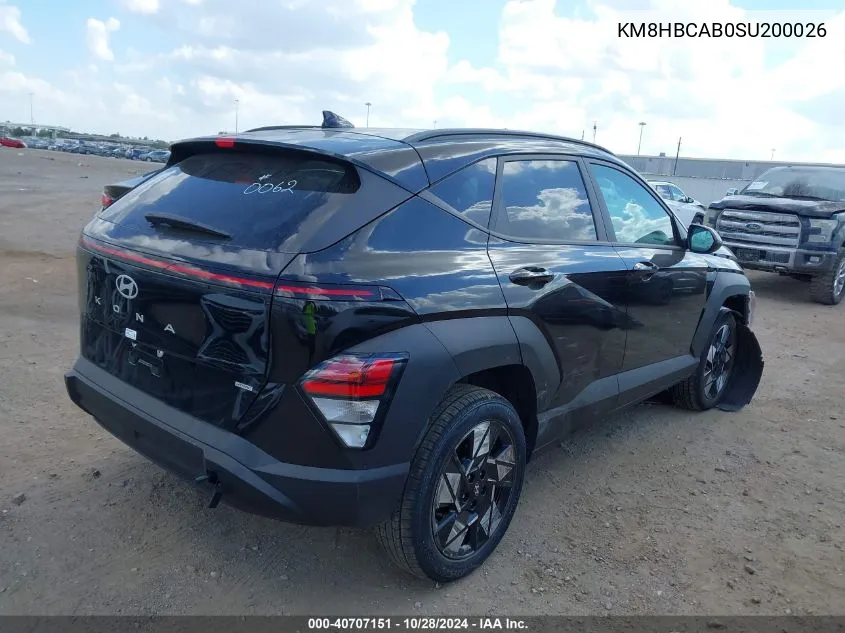 KM8HBCAB0SU200026 2025 Hyundai Kona Sel