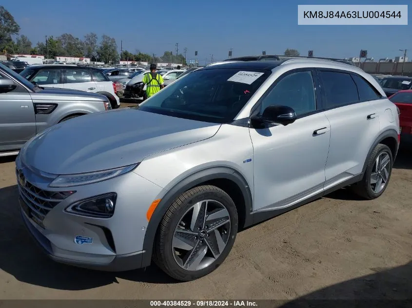 2020 Hyundai Nexo Limited VIN: KM8J84A63LU004544 Lot: 40384529