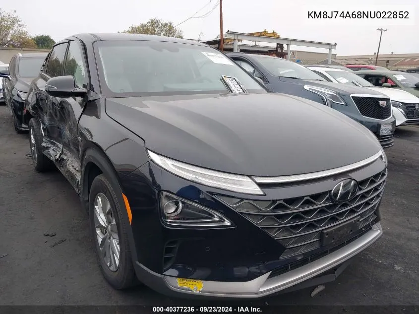 KM8J74A68NU022852 2022 Hyundai Nexo Blue