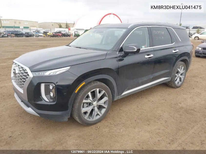 KM8R3DHEXLU041475 2020 Hyundai Palisade Sel