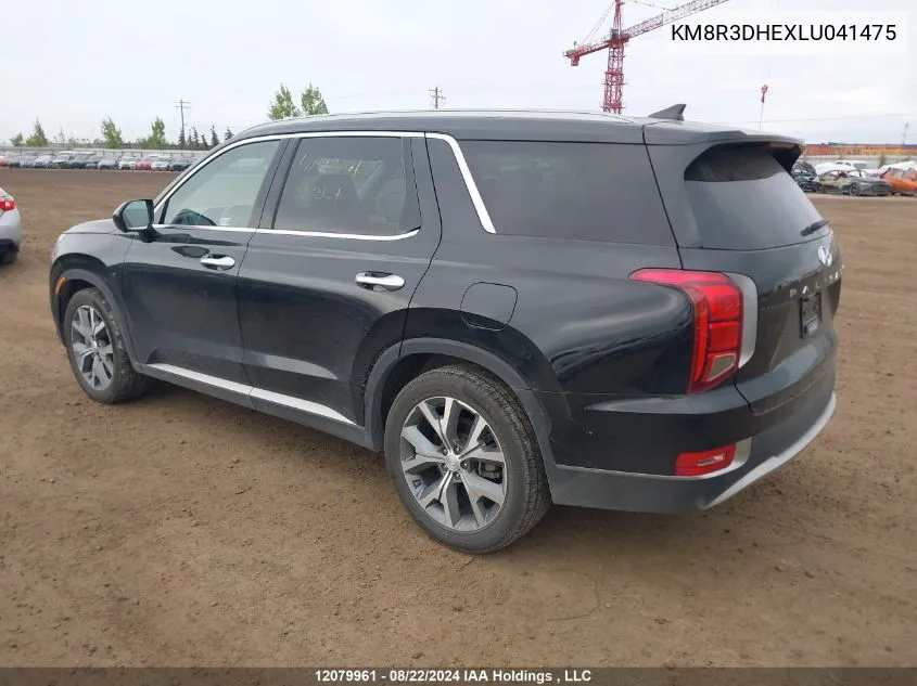 KM8R3DHEXLU041475 2020 Hyundai Palisade Sel