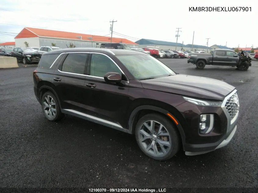 2020 Hyundai Palisade Sel VIN: KM8R3DHEXLU067901 Lot: 12100370