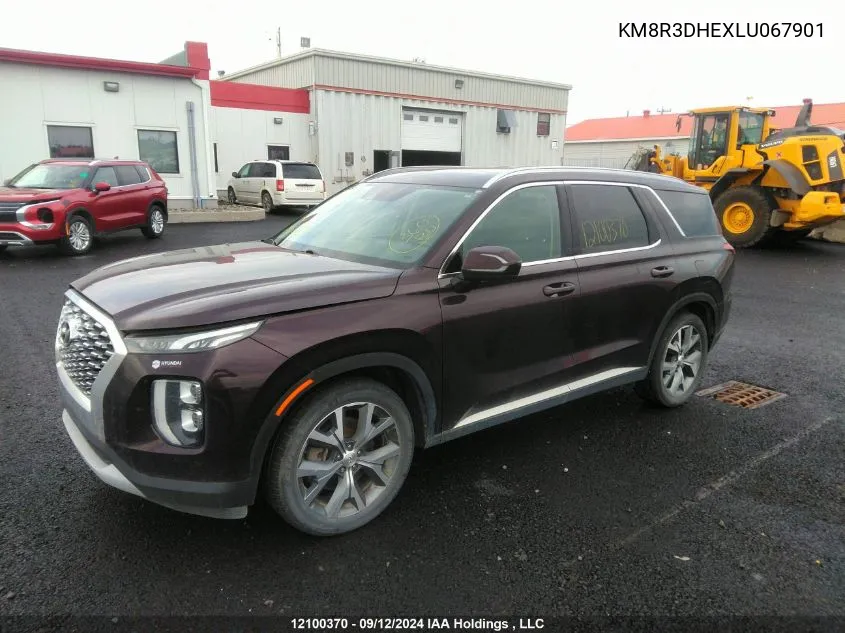 2020 Hyundai Palisade Sel VIN: KM8R3DHEXLU067901 Lot: 12100370