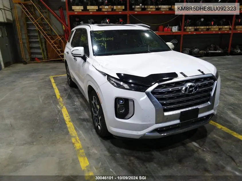 2020 Hyundai Palisade Limited VIN: KM8R5DHE8LU092323 Lot: 30046101