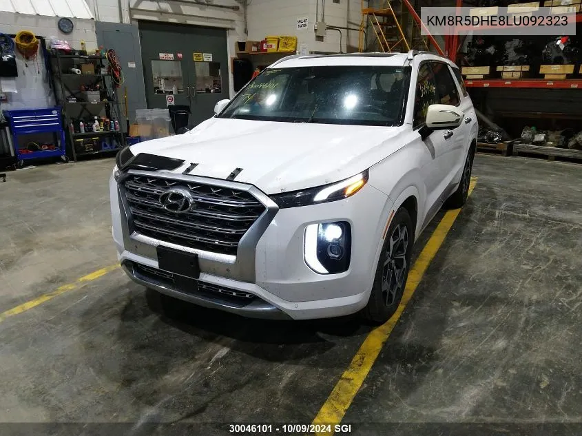 2020 Hyundai Palisade Limited VIN: KM8R5DHE8LU092323 Lot: 30046101