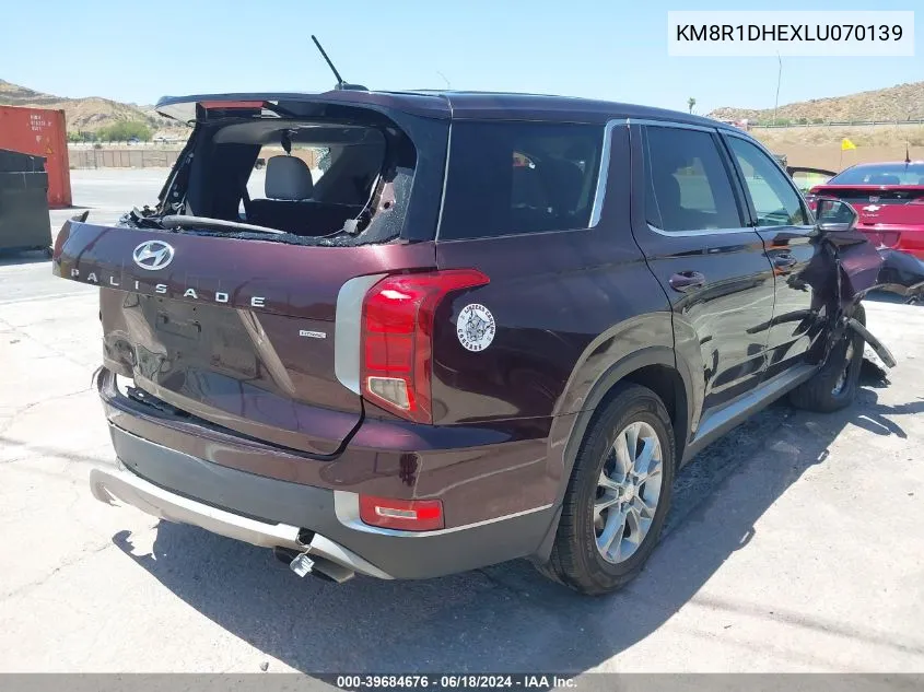 2020 Hyundai Palisade Se VIN: KM8R1DHEXLU070139 Lot: 39684676