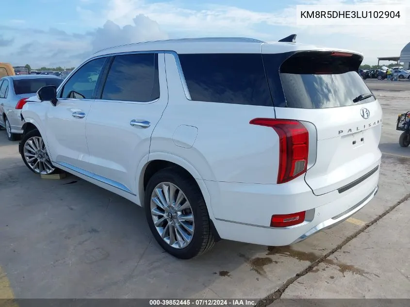 KM8R5DHE3LU102904 2020 Hyundai Palisade Limited