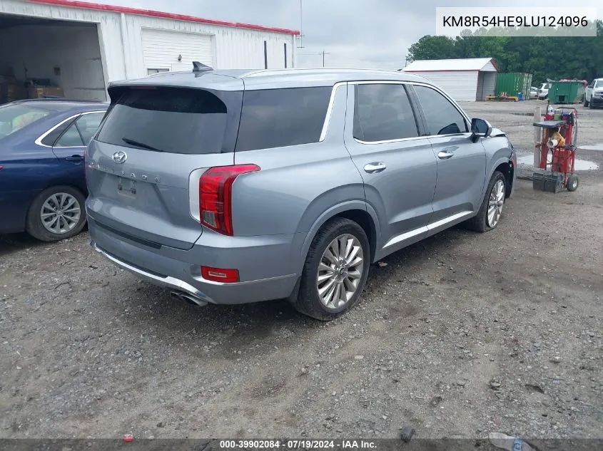 2020 Hyundai Palisade Limited VIN: KM8R54HE9LU124096 Lot: 39902084