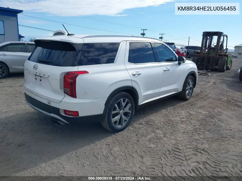 2020 Hyundai Palisade Sel VIN: KM8R34HE2LU056455 Lot: 39939318