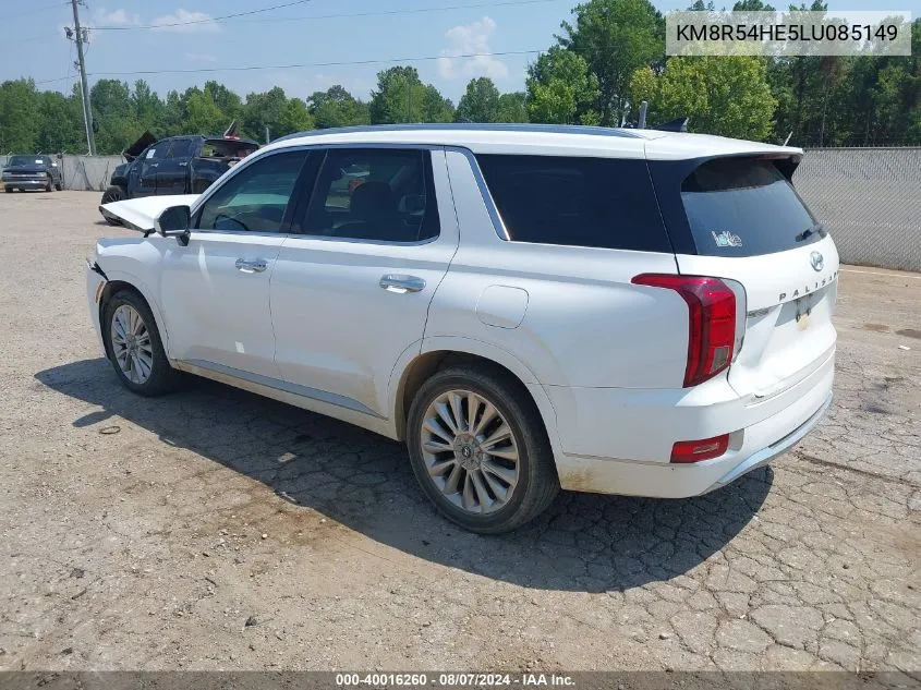 2020 Hyundai Palisade Limited VIN: KM8R54HE5LU085149 Lot: 40016260