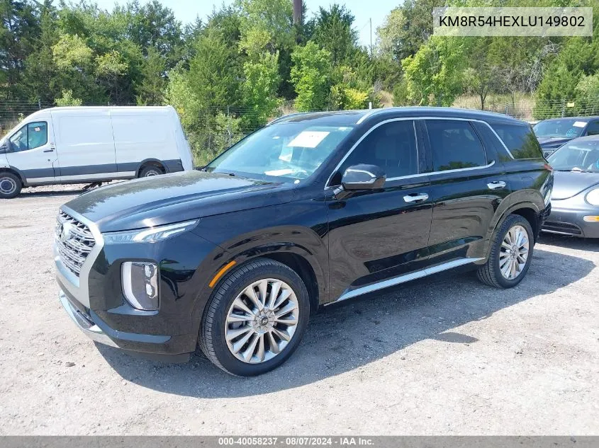 KM8R54HEXLU149802 2020 Hyundai Palisade Limited