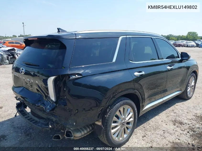 KM8R54HEXLU149802 2020 Hyundai Palisade Limited