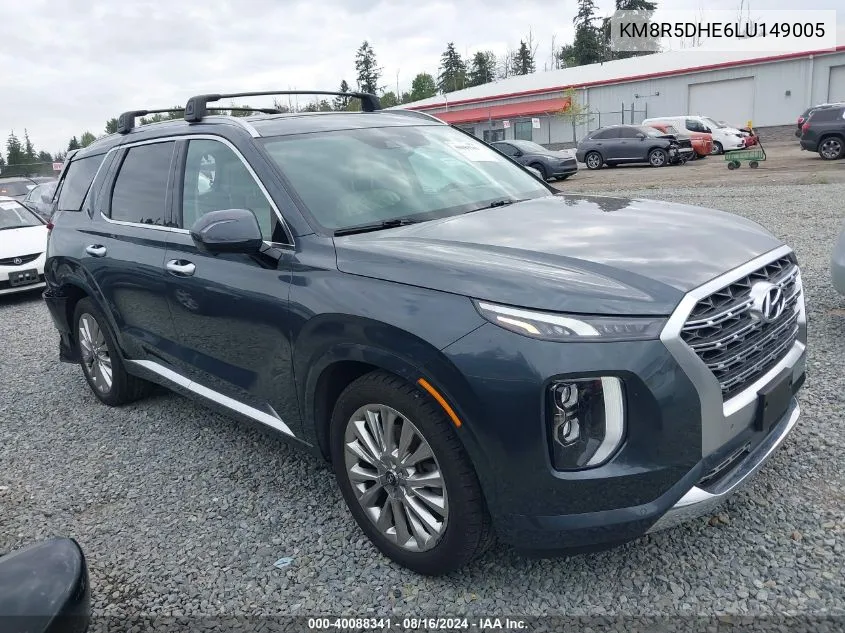 KM8R5DHE6LU149005 2020 Hyundai Palisade Limited