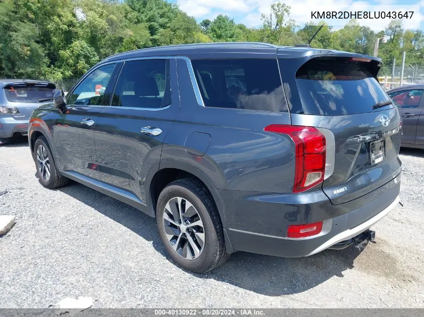 KM8R2DHE8LU043647 2020 Hyundai Palisade Sel