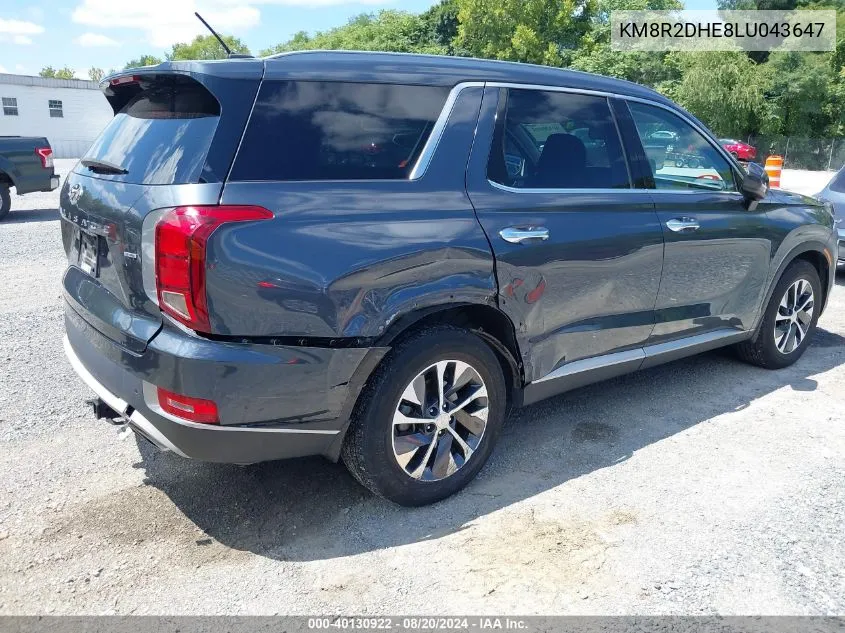 KM8R2DHE8LU043647 2020 Hyundai Palisade Sel