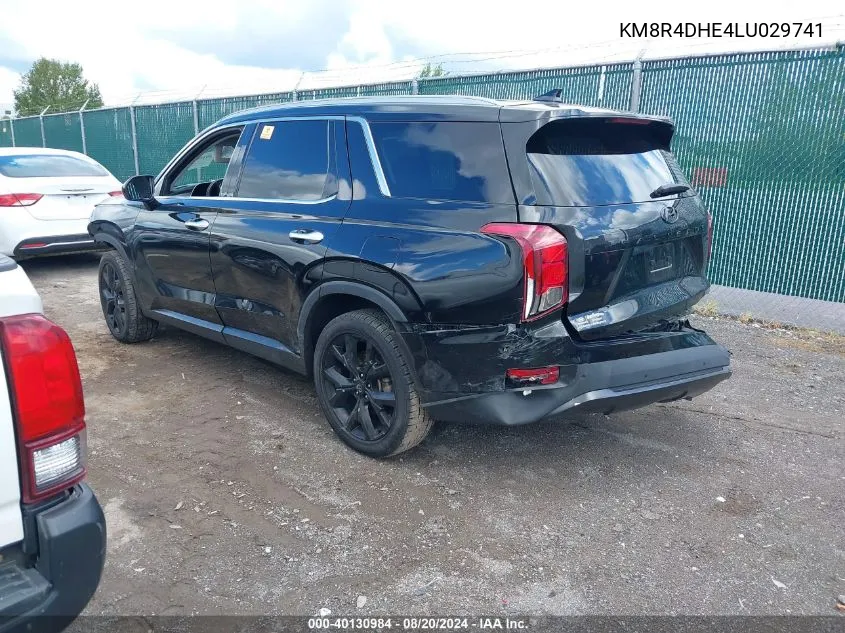 2020 Hyundai Palisade Sel VIN: KM8R4DHE4LU029741 Lot: 40130984