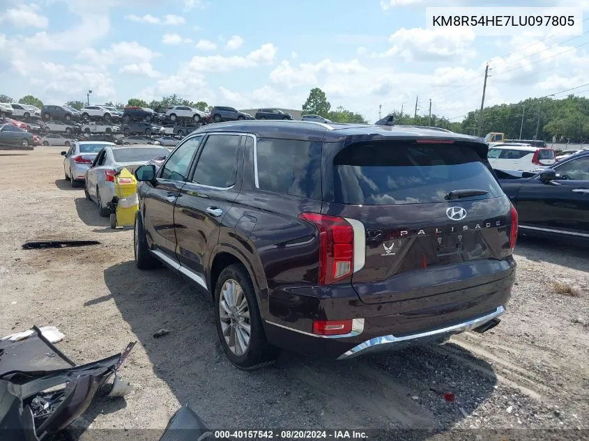 KM8R54HE7LU097805 2020 Hyundai Palisade Limited