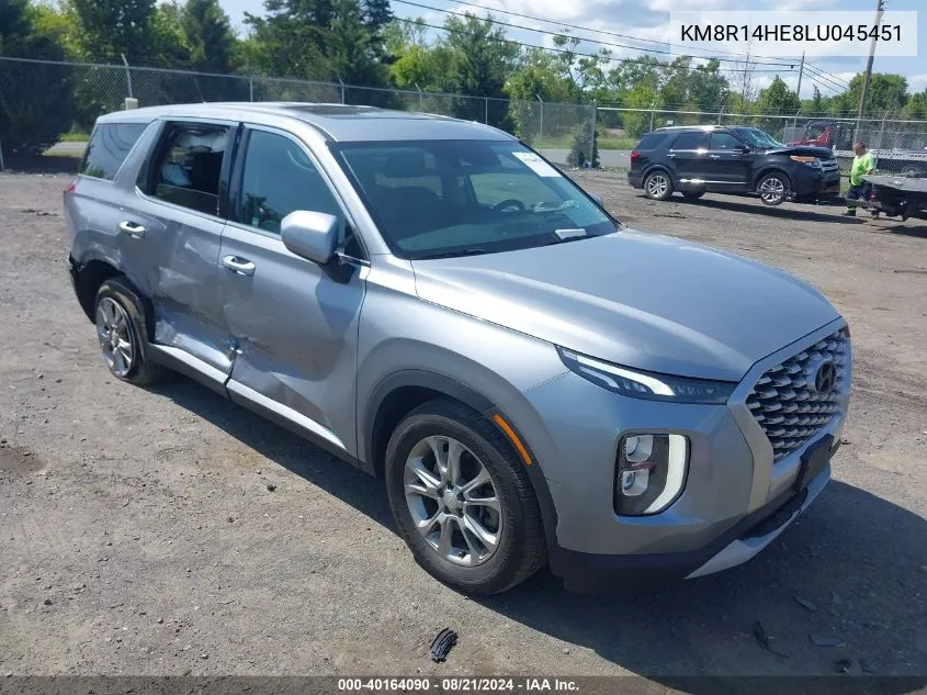 KM8R14HE8LU045451 2020 Hyundai Palisade Se