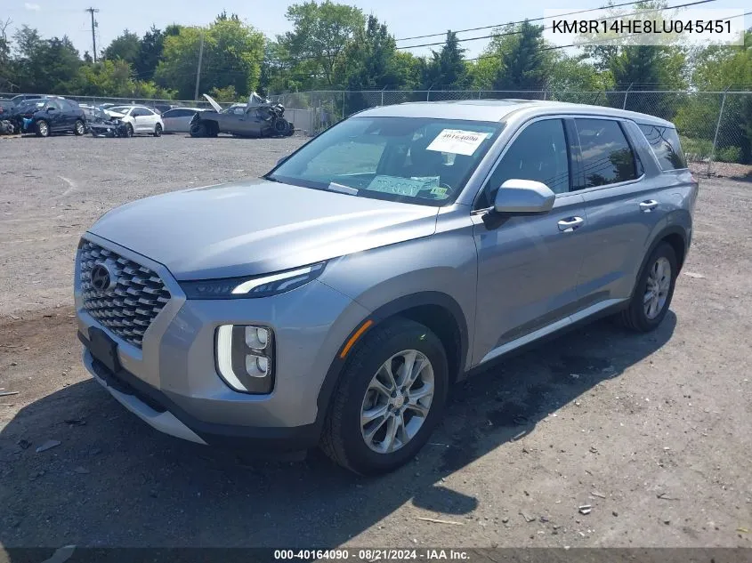 KM8R14HE8LU045451 2020 Hyundai Palisade Se