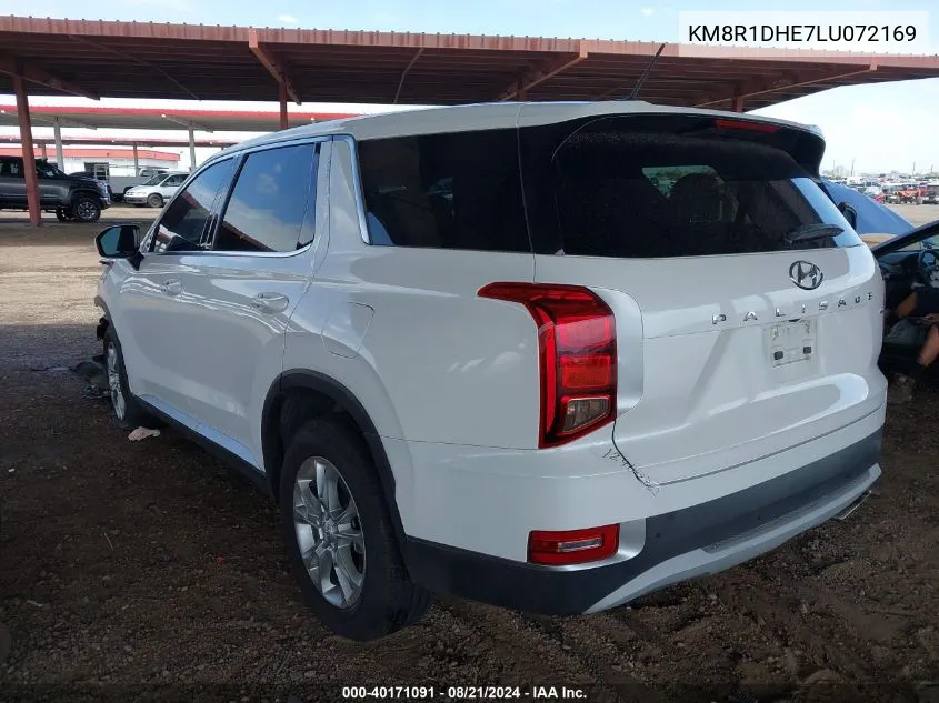 2020 Hyundai Palisade Se VIN: KM8R1DHE7LU072169 Lot: 40171091