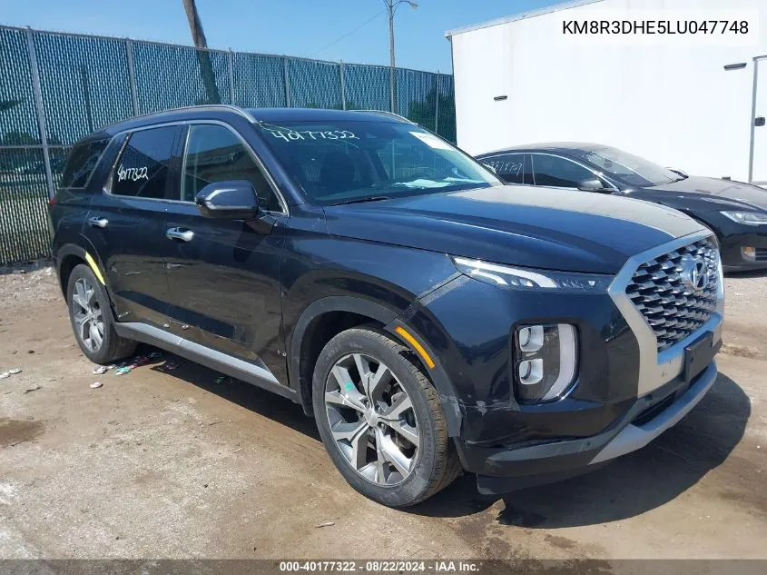 2020 Hyundai Palisade Sel VIN: KM8R3DHE5LU047748 Lot: 40177322