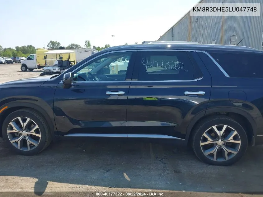 2020 Hyundai Palisade Sel VIN: KM8R3DHE5LU047748 Lot: 40177322