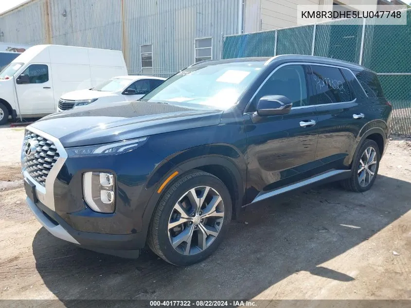 2020 Hyundai Palisade Sel VIN: KM8R3DHE5LU047748 Lot: 40177322