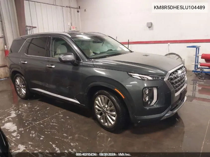 2020 Hyundai Palisade Limited VIN: KM8R5DHE5LU104489 Lot: 40215236