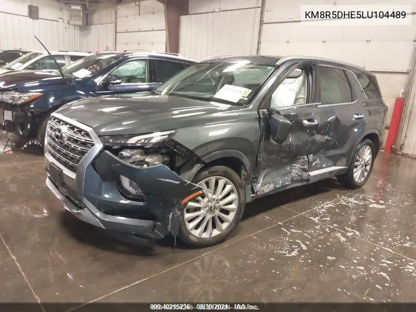 2020 Hyundai Palisade Limited VIN: KM8R5DHE5LU104489 Lot: 40215236