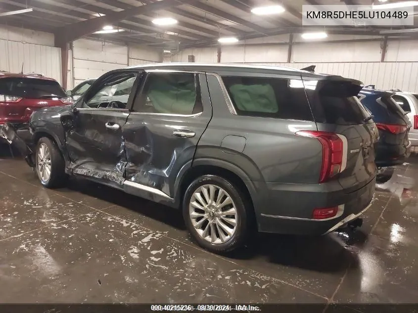 2020 Hyundai Palisade Limited VIN: KM8R5DHE5LU104489 Lot: 40215236