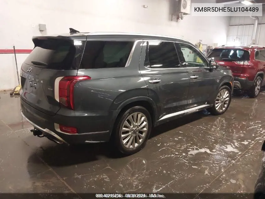 2020 Hyundai Palisade Limited VIN: KM8R5DHE5LU104489 Lot: 40215236