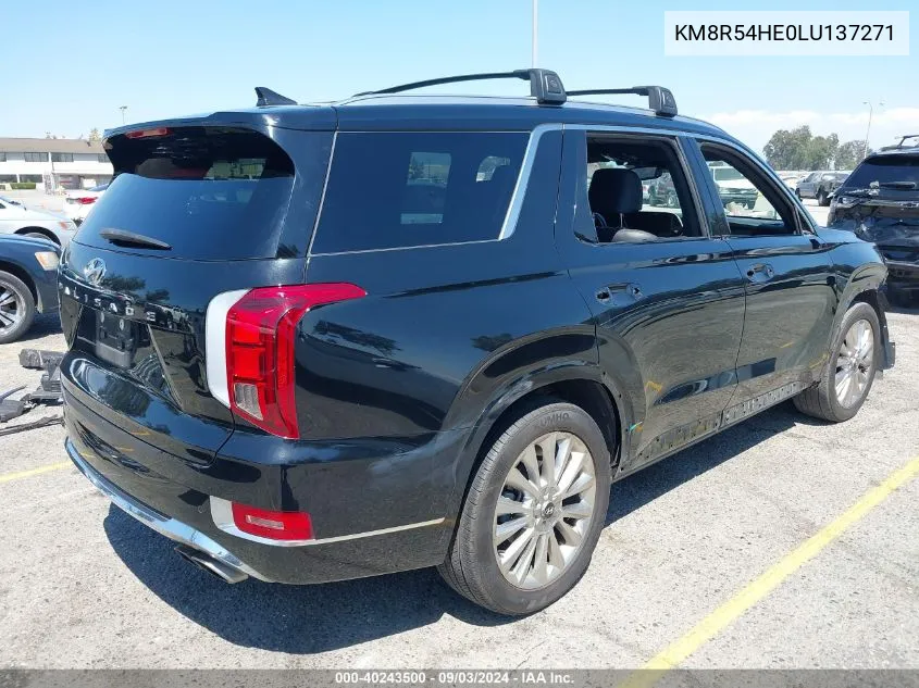 2020 Hyundai Palisade Limited VIN: KM8R54HE0LU137271 Lot: 40243500