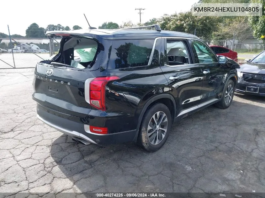 2020 Hyundai Palisade Sel VIN: KM8R24HEXLU104805 Lot: 40274225