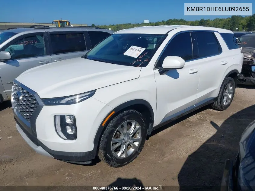 2020 Hyundai Palisade Se VIN: KM8R1DHE6LU092655 Lot: 40376766