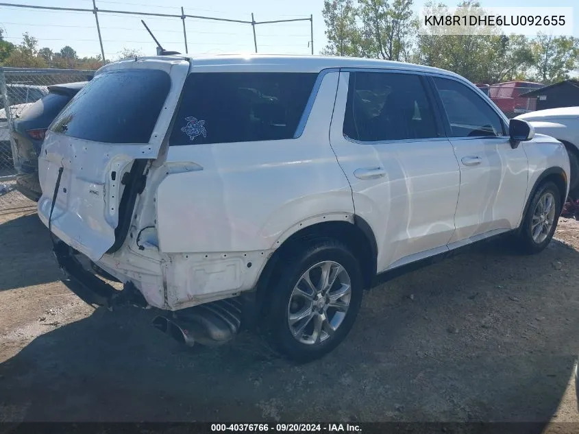 2020 Hyundai Palisade Se VIN: KM8R1DHE6LU092655 Lot: 40376766