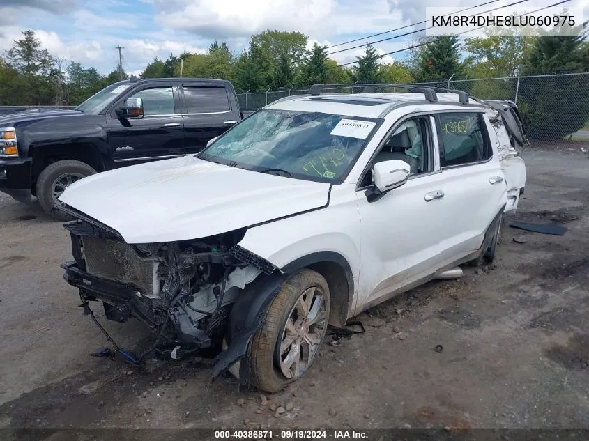 2020 Hyundai Palisade Sel VIN: KM8R4DHE8LU060975 Lot: 40386871