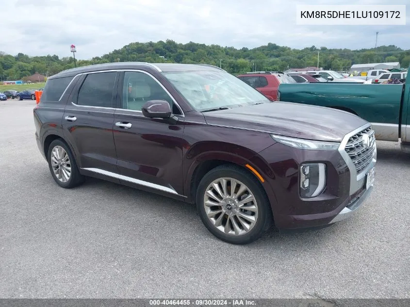 2020 Hyundai Palisade Limited VIN: KM8R5DHE1LU109172 Lot: 40464455