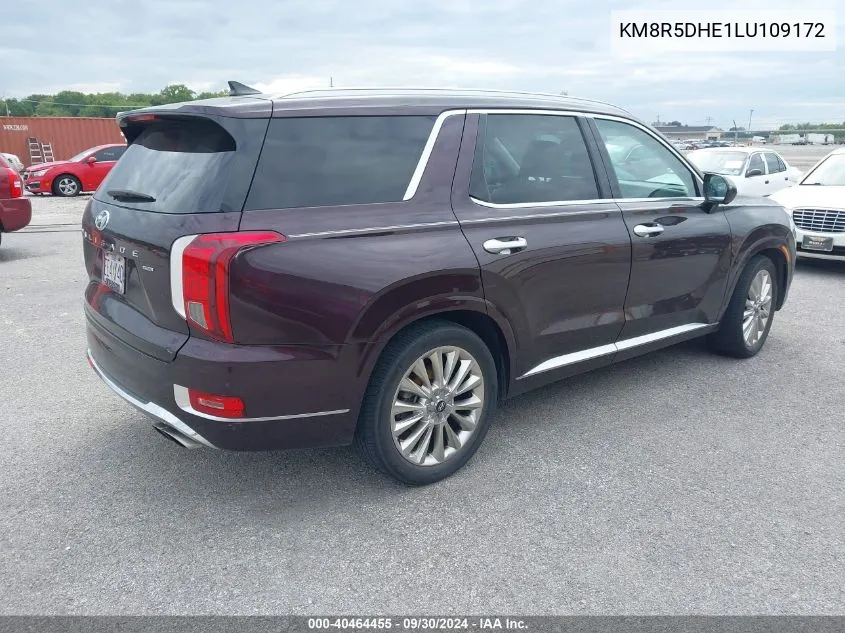 KM8R5DHE1LU109172 2020 Hyundai Palisade Limited