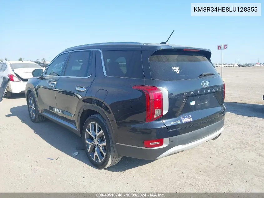 2020 Hyundai Palisade Sel VIN: KM8R34HE8LU128355 Lot: 40510748