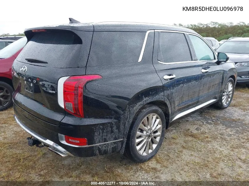 2020 Hyundai Palisade Limited VIN: KM8R5DHE0LU096978 Lot: 40512277