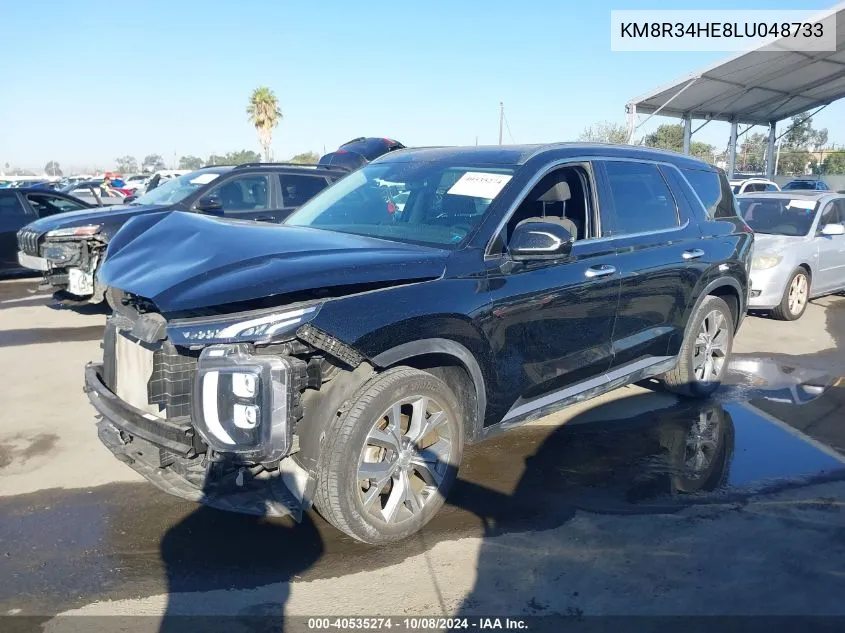 2020 Hyundai Palisade Sel VIN: KM8R34HE8LU048733 Lot: 40535274