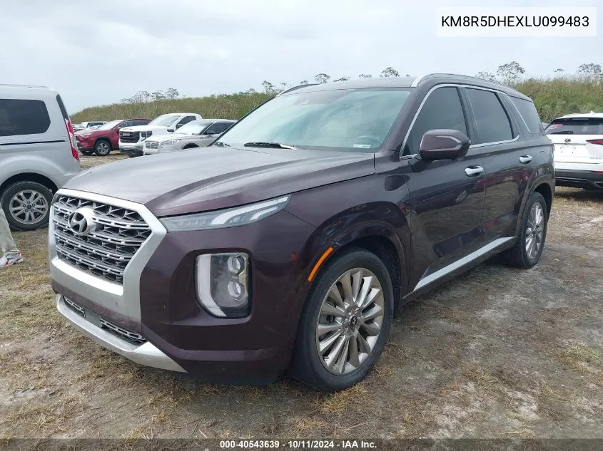 KM8R5DHEXLU099483 2020 Hyundai Palisade Limited