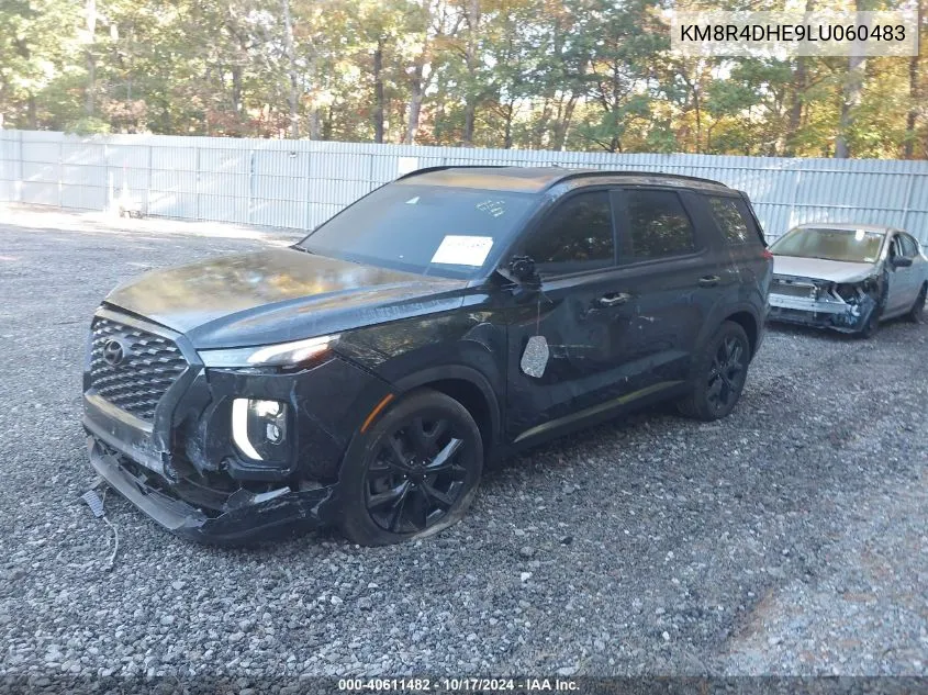 2020 Hyundai Palisade Sel VIN: KM8R4DHE9LU060483 Lot: 40611482