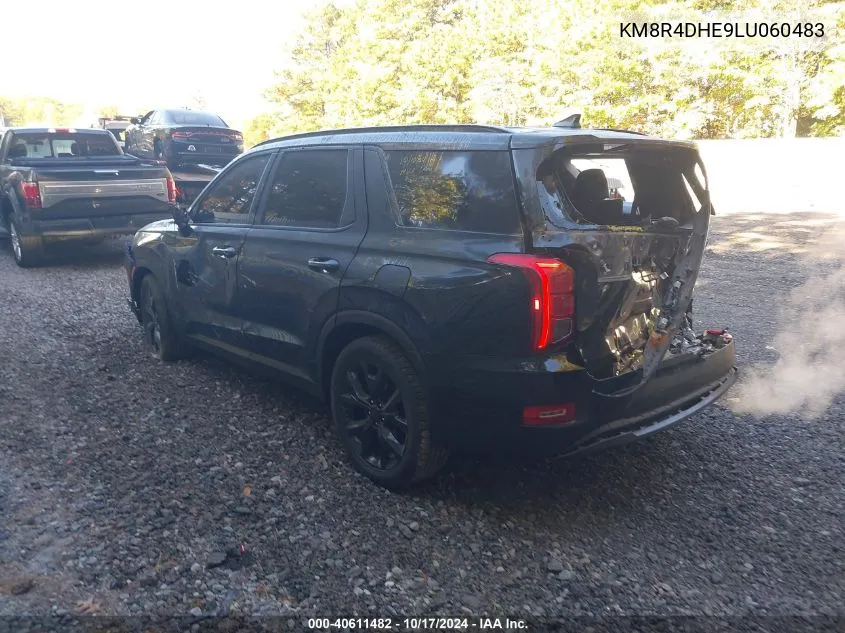 2020 Hyundai Palisade Sel VIN: KM8R4DHE9LU060483 Lot: 40611482