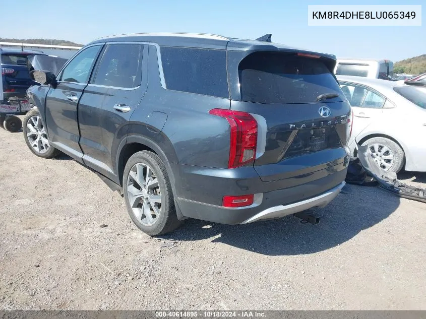 2020 Hyundai Palisade Sel VIN: KM8R4DHE8LU065349 Lot: 40614895