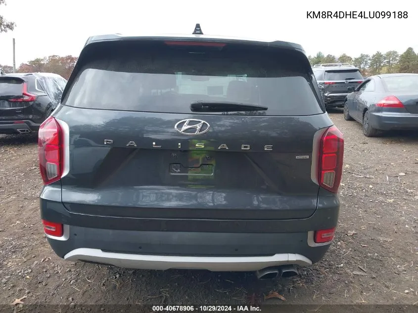 2020 Hyundai Palisade Sel VIN: KM8R4DHE4LU099188 Lot: 40678906