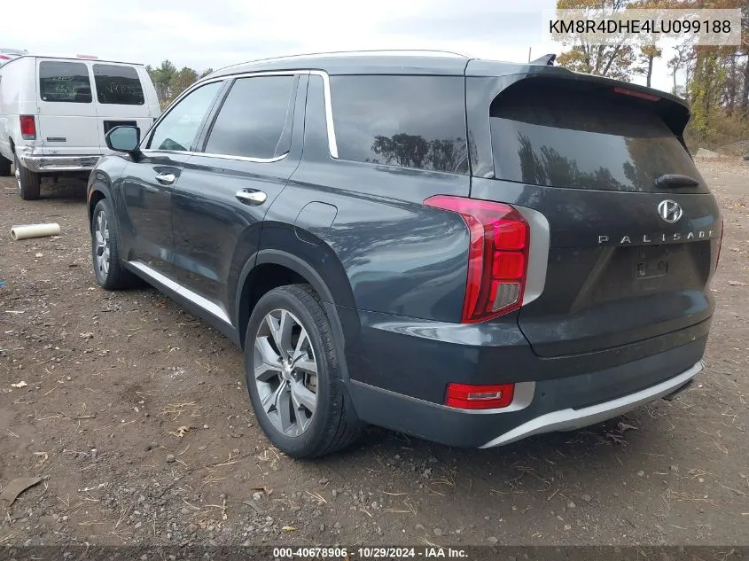 2020 Hyundai Palisade Sel VIN: KM8R4DHE4LU099188 Lot: 40678906