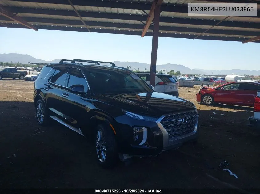 2020 Hyundai Palisade Limited VIN: KM8R54HE2LU033865 Lot: 40715225