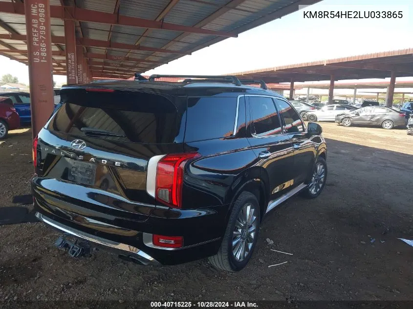 2020 Hyundai Palisade Limited VIN: KM8R54HE2LU033865 Lot: 40715225